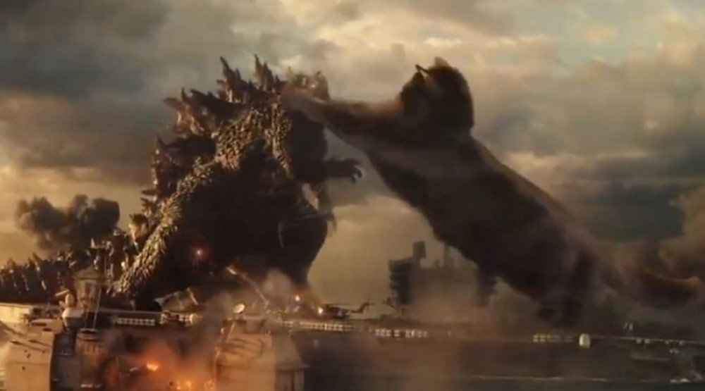     Отредактированный кадр из фильма «Годзилла против Конга» (2021) / Арт: соцсети OwlKitty
