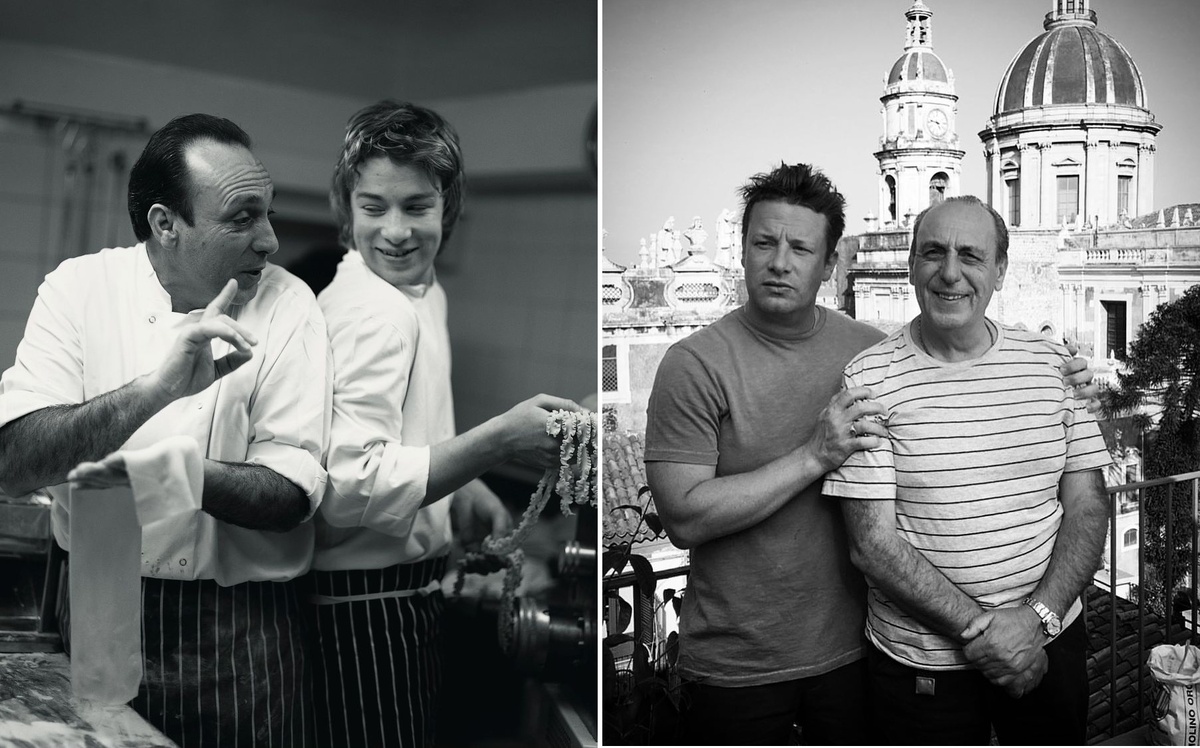 Фото из соцсетей Jamie Oliver и Gennaro Contaldo