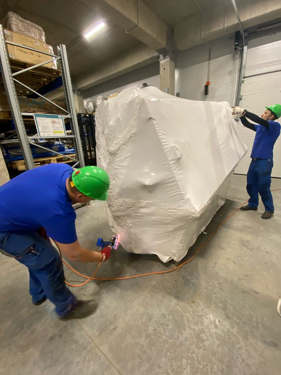 Тренинг по упаковке грузов в пленку