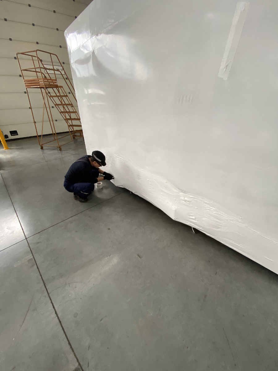 Упаковка оборудования клиента