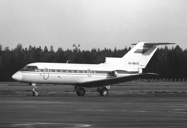 Разбившийся Як-40 за 4,5 года до катастрофы Pertti Sipilа