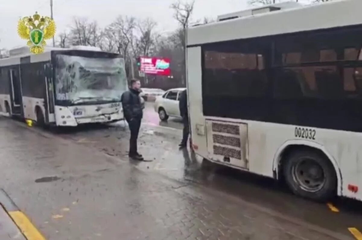    8 человек пострадали в ДТП с двумя автобусами в Ростове-на-Дону