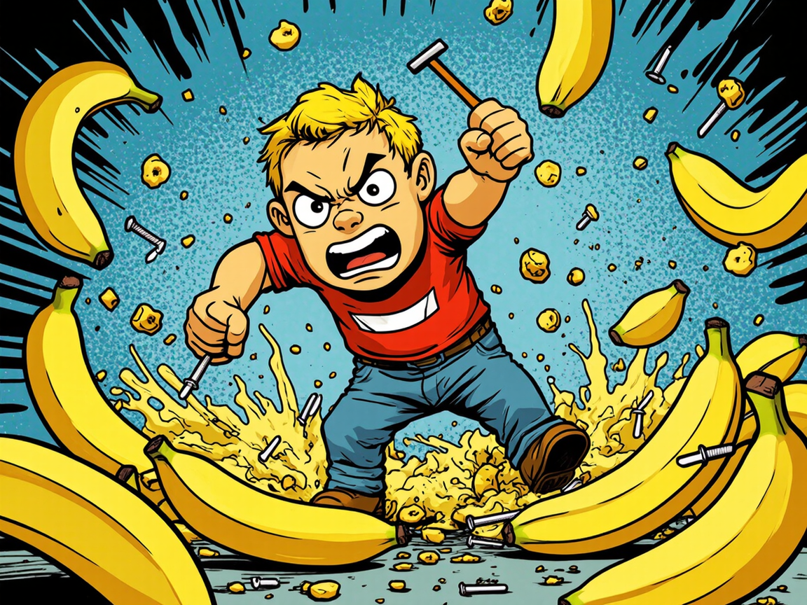 Лайфхак с бананом вместо молотка провалился