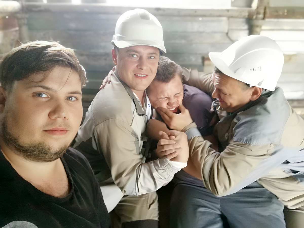 Я, Юра, Дима и Максим