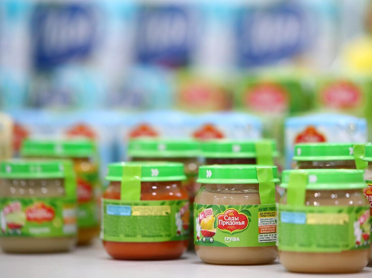    Фруктовое пюре для детского питания© РИА Новости / Кирилл Брага