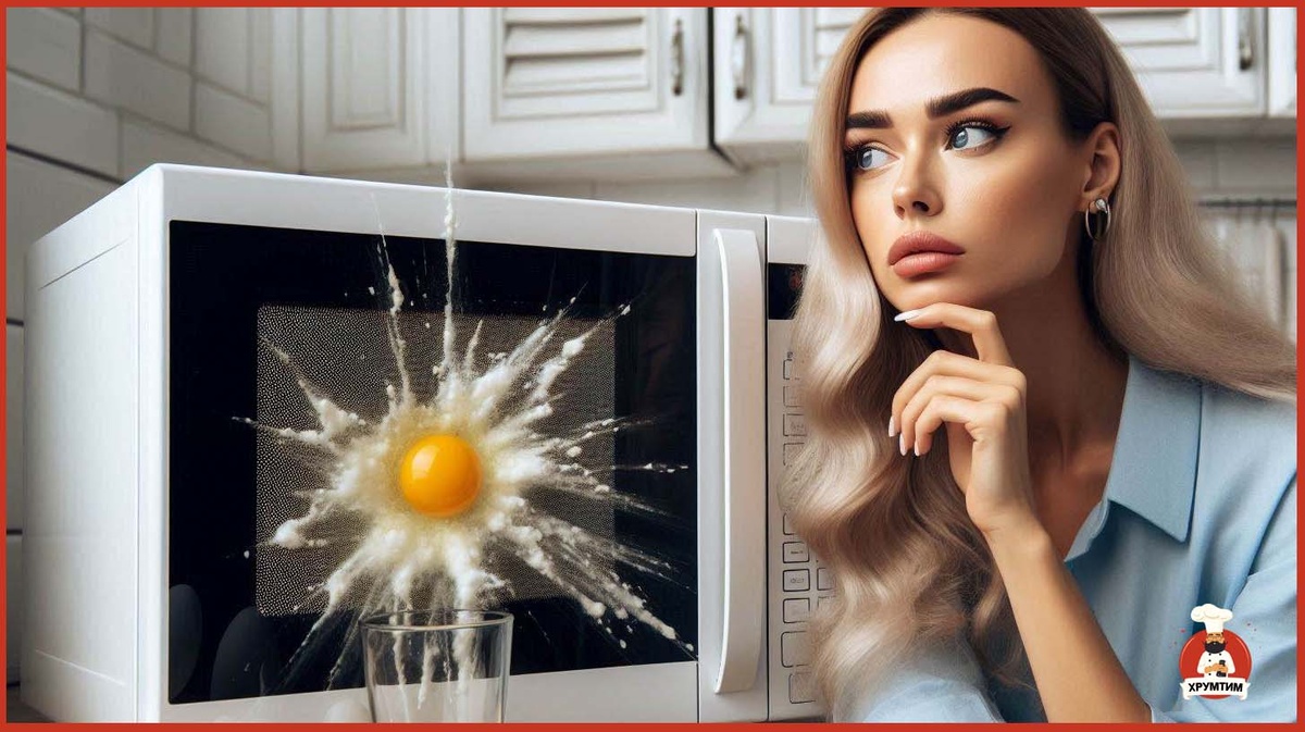 Взрыв яйца в микроволновке