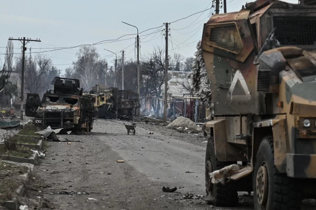    Уничтоженная колонна ВСУ в Курской области