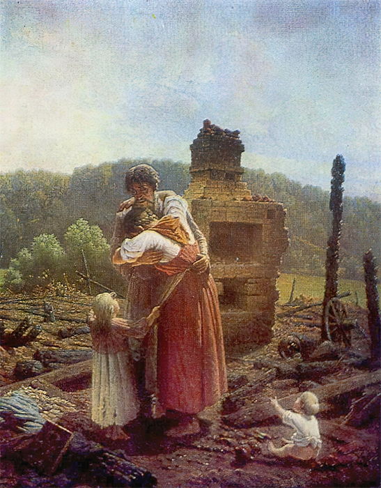Погорельцы, 1883. Горловский городской художественный музей