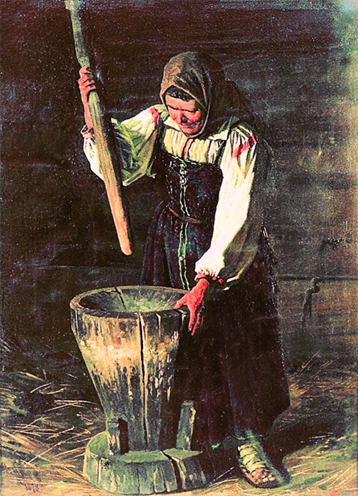 Баба со ступой, 1878. Саратовский государственный художественный музей имени А.Н.Радищева