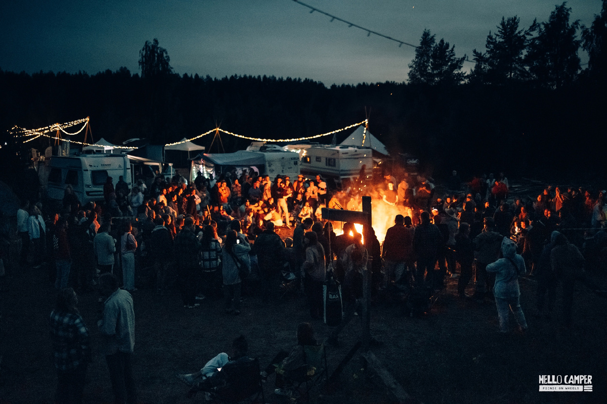 Традиционный костер, проводить и встретить солнце!