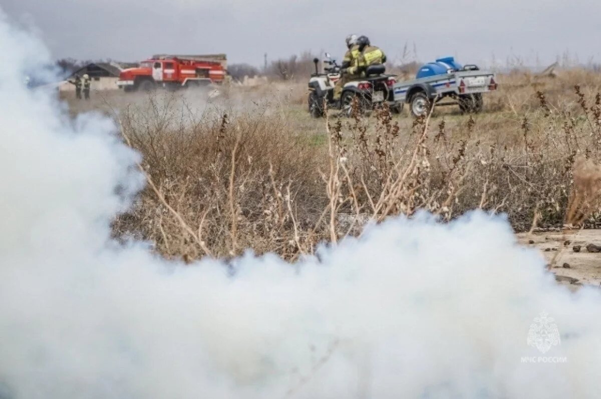    Масштабный ландшафтный пожар усмирили спасатели под Волгоградом