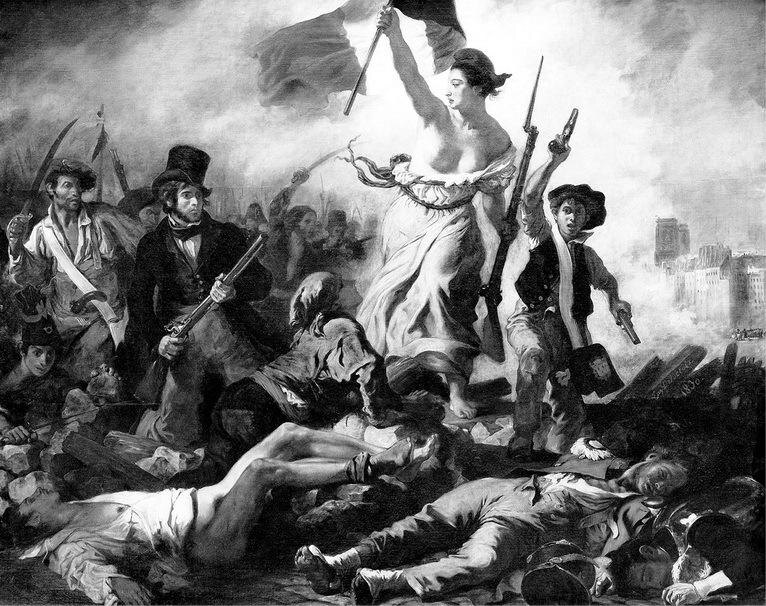 Эжен Делакруа. Свобода, ведущая народ, или Свобода на баррикадах. 1830. Лувр, Париж