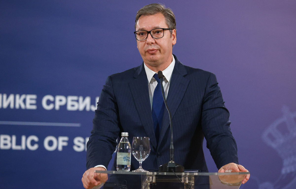    Президент Сербии Александар Вучич   Пресс-служба МИД РФ/ТАСС