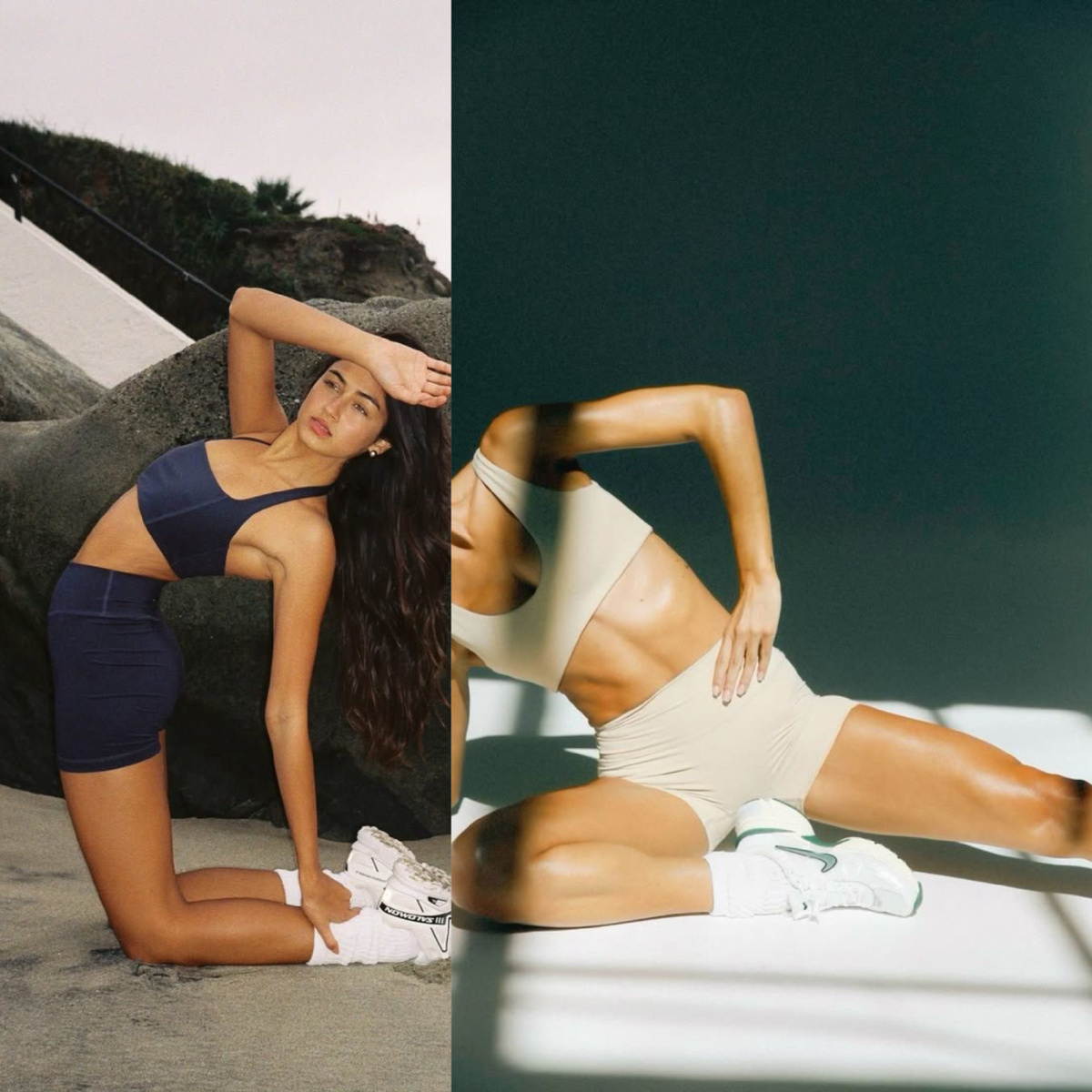 В обоих случаях - это в меру подтянутые девушки, НЕ ИЗМОЖДЁННЫЕ, совершенно натуральные, без излишне проявленных мышц. Собственно, это то, что подходит мне по конституции и характеру. 