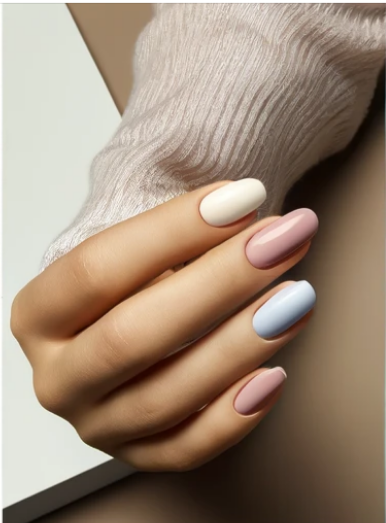 Персиковый и пастельные оттенки