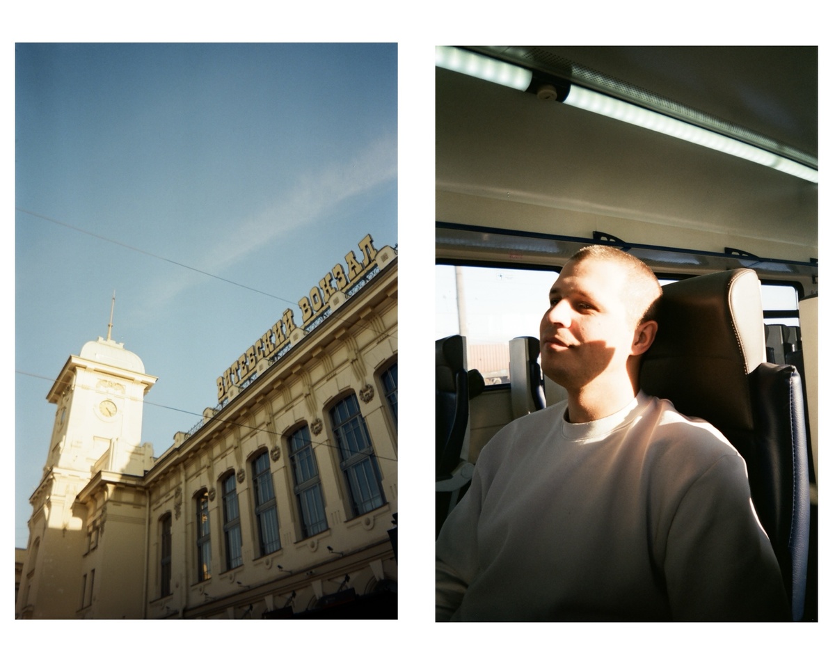 Витебский вокзал считается самым красивым в России (снято на Kodak Vision2 250D)