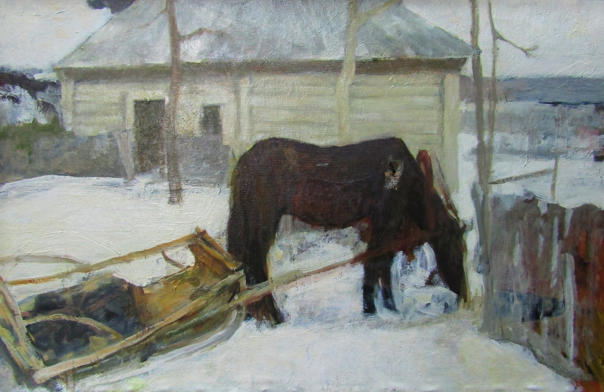 В.Е.Панкратов. Сельский транспорт. 1958.