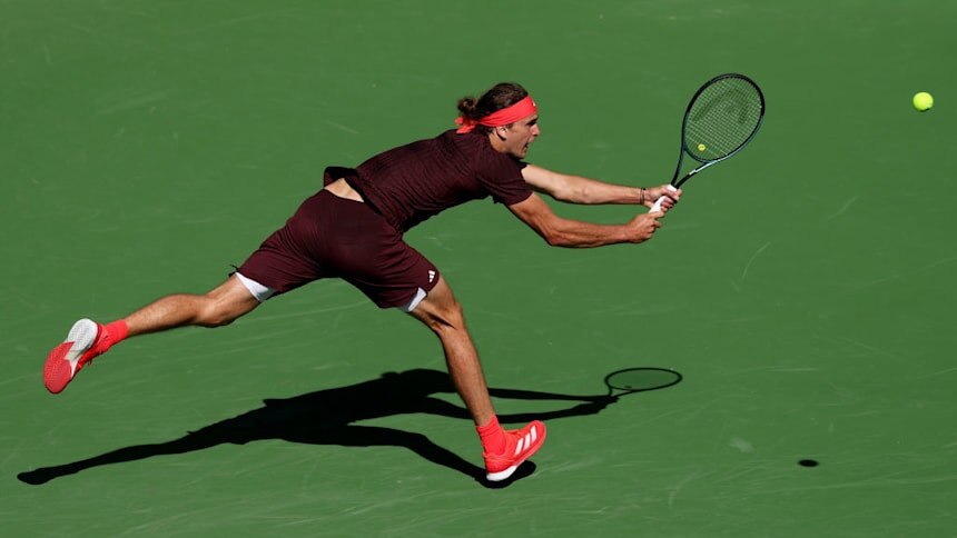 Александр Зверев в феврале и марте не демонстрирует теннис экстра-класса (2025 Getty Images)