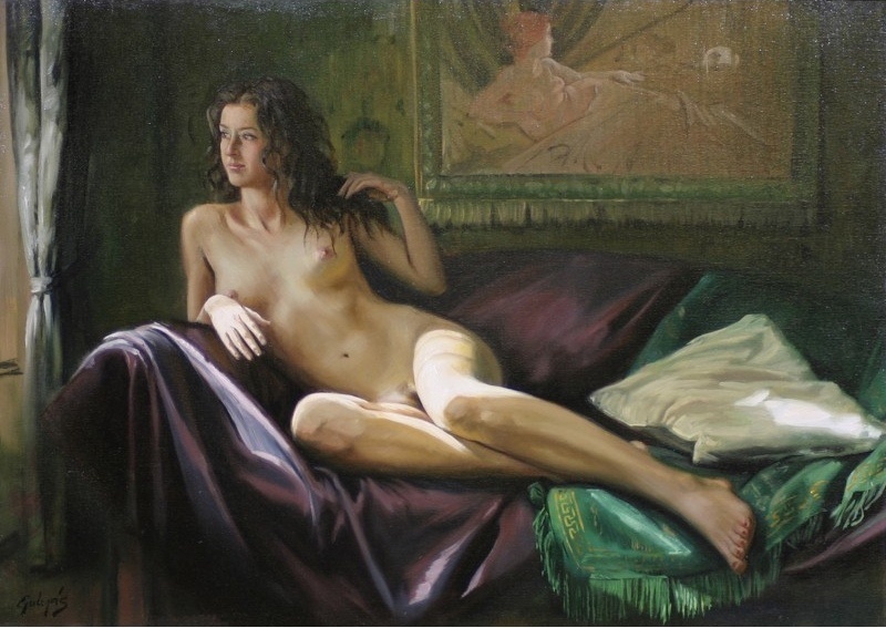 КАРТИНА ХУДОЖНИКА ЛАСКО ГУЙАША / GULYAS LASZIO / *1960 /