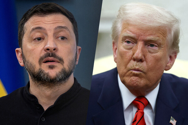 Президент Украины Владимир Зеленский и президент США Дональд Трамп / Thomas Peter/Evelyn Hockstein/Reuters  