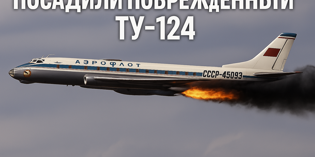 Взрыв турбины и паника на борту Ту-124
