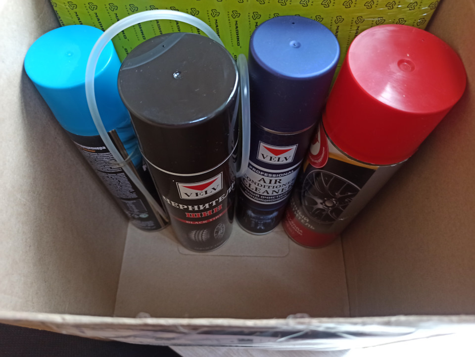 Салонный фильтр, чернитель резины и очиститель кондиционера