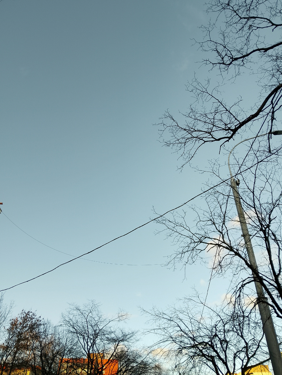 Весеннее небо несмотря на минус, фото автора