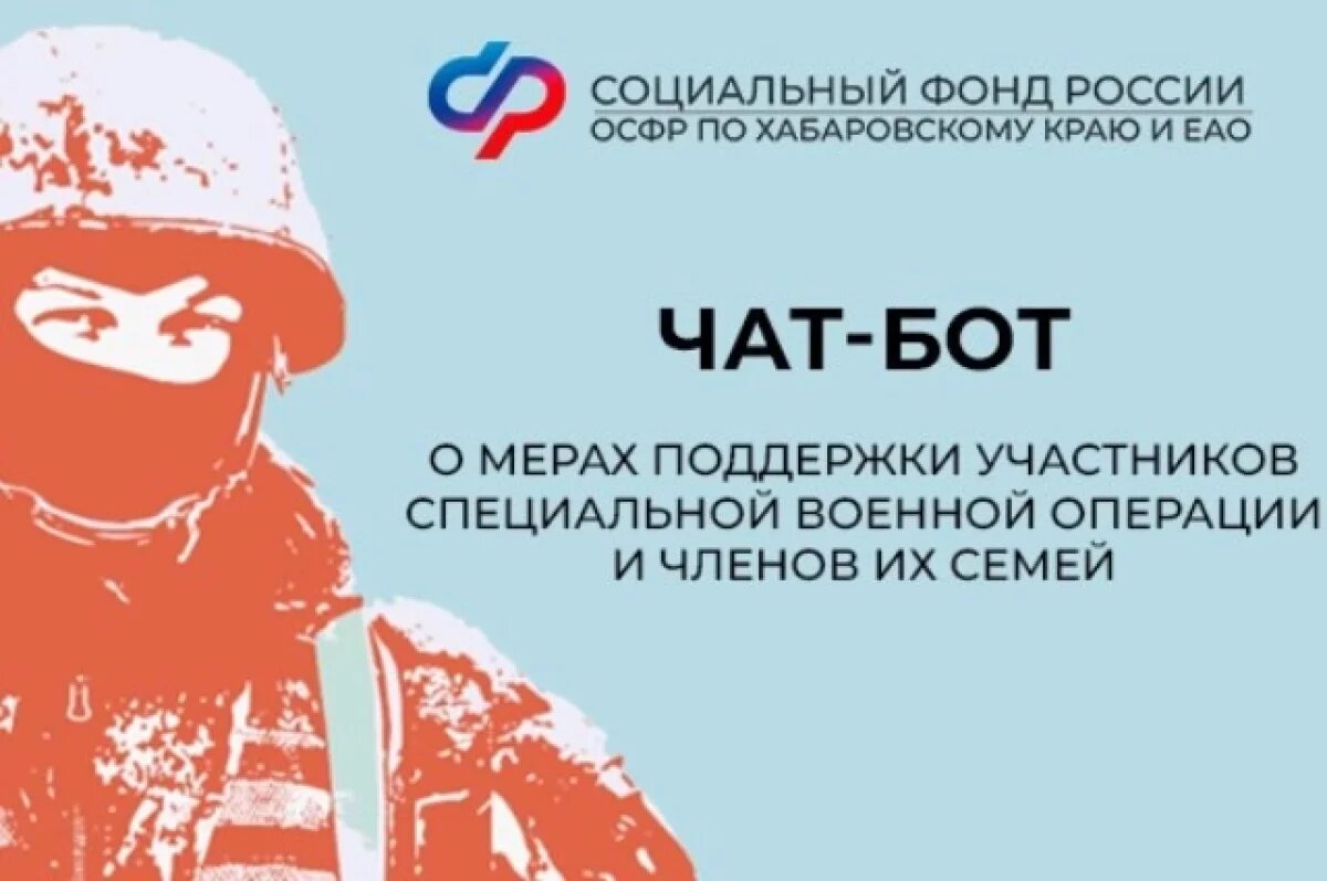    В Хабаровском крае и ЕАО заработал чат-бот для участников СВО и их семей