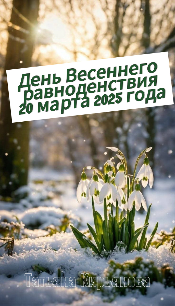 День Весеннего равноденствия 20 марта 2025 года — это особенный момент