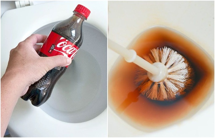 Кола очищает только некоторые пятна