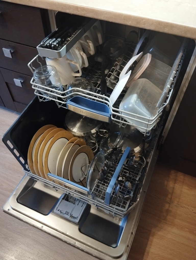 Моя труженица посудомойка.