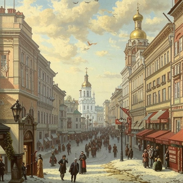 Нижний Новгород, Большая Покровская улица во времена правления Екатерины II