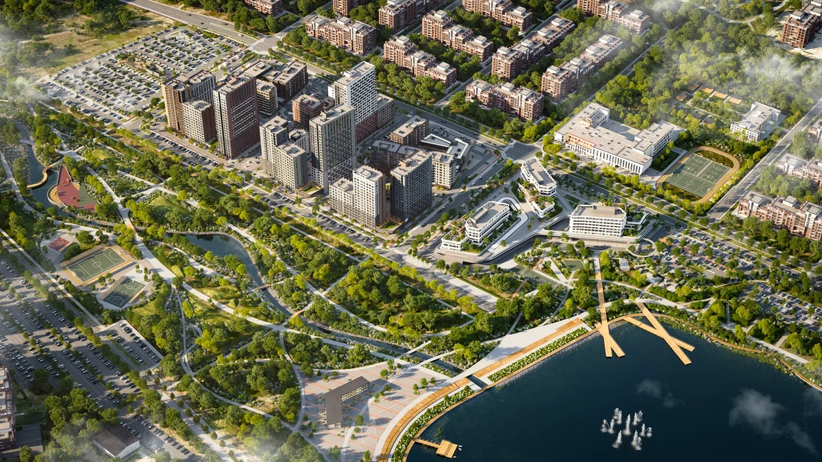 ЖК «Дивный квартал у озера» располагается в 400 м. от озера Алебашево 