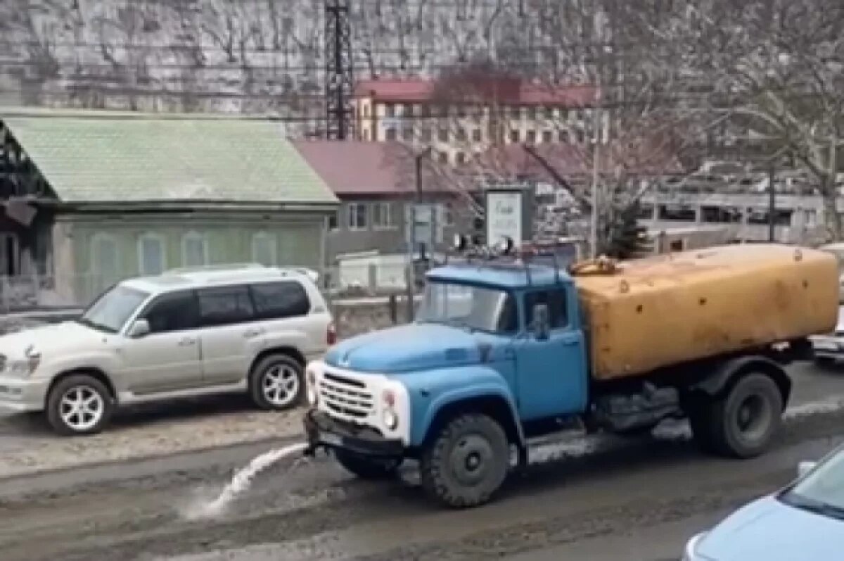    Жители Петропавловска раскритиковали «обеспыливание» улицы Ленинской