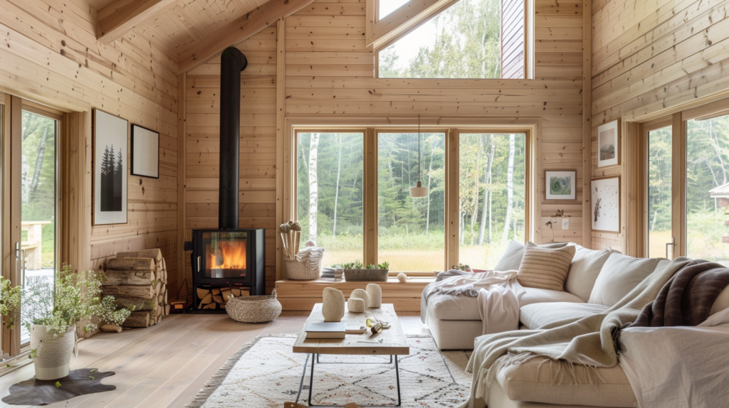    Дизайн коттеджа в стиле скандинавского минимализма и функциональности Keri