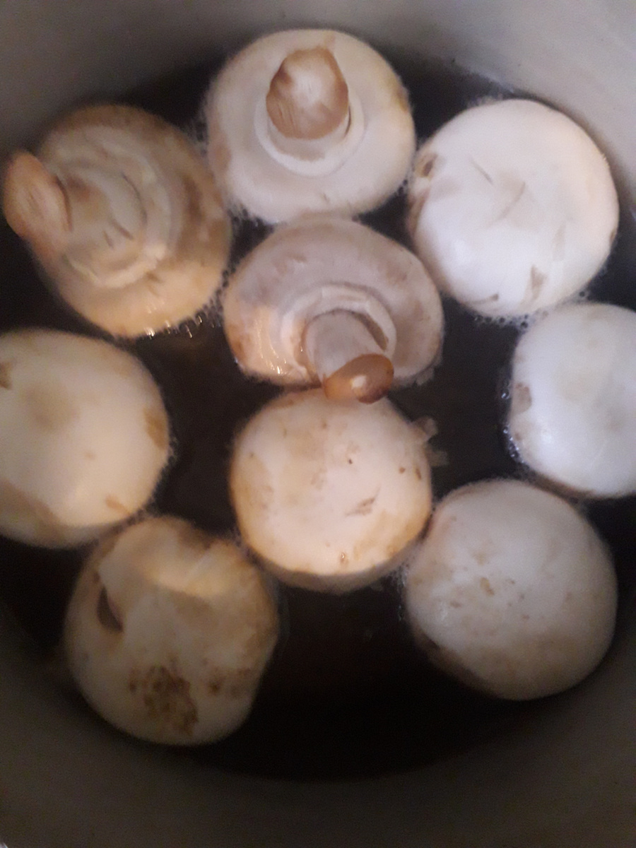 Фото 1. Шампиньоны в вине
