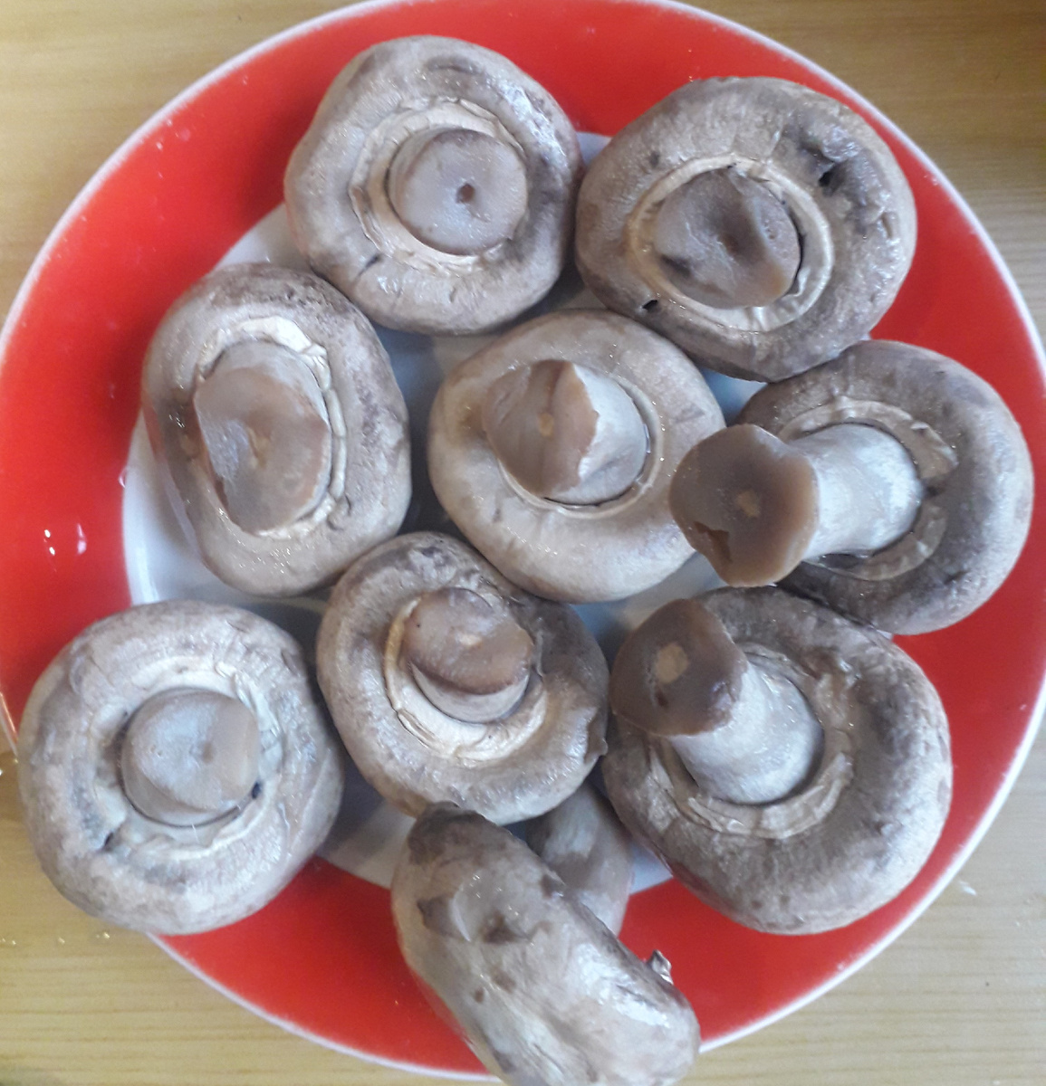 Фото 2. Сваренные шампиньоны
