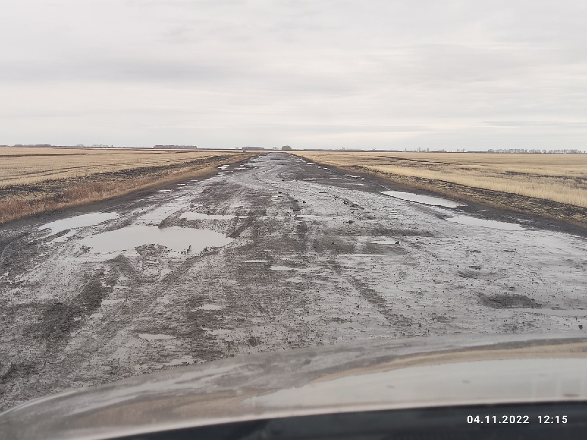    Так дорога выглядела в 2022 году. Фото: паблик ВК «ЧП Омск»