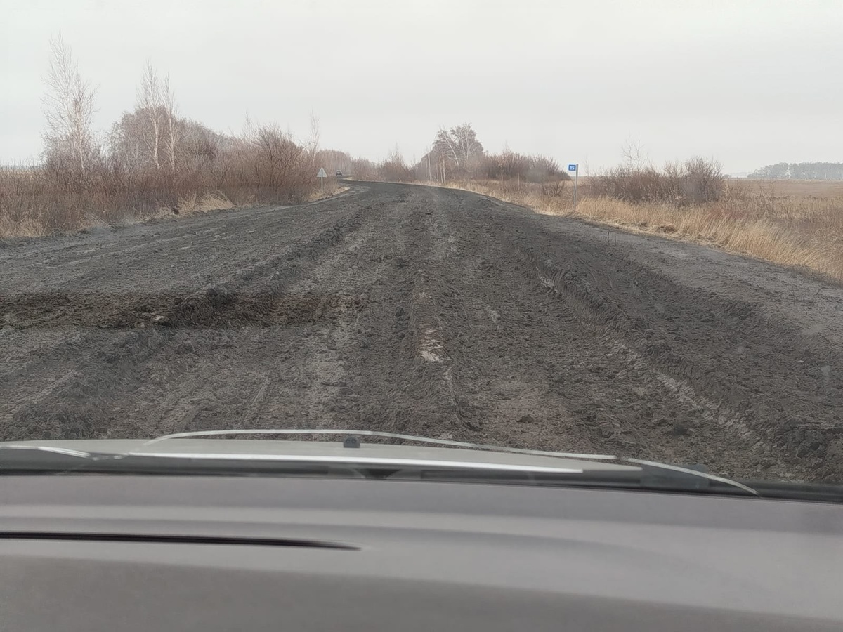    Состояние дороги в 2024 году. Фото: паблик ВК «ЧП Омск»