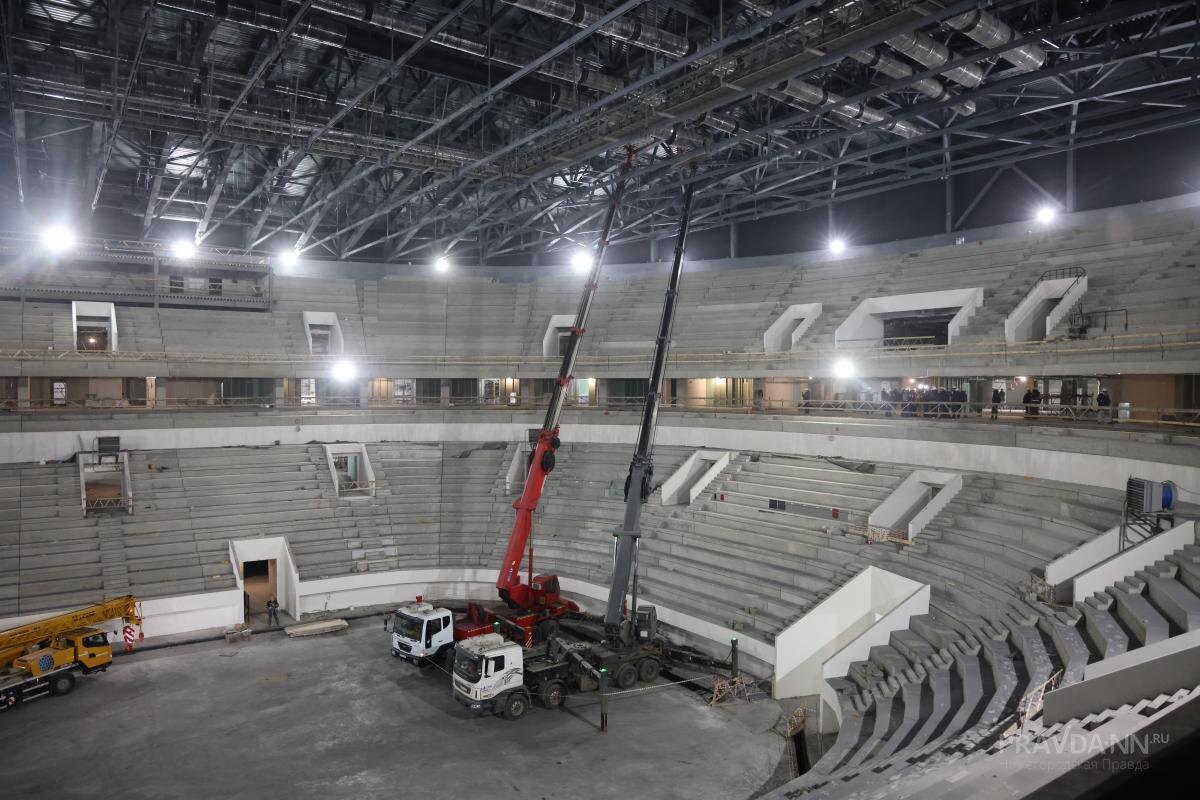    Строительство Ледовой арены началось в 2022 году
