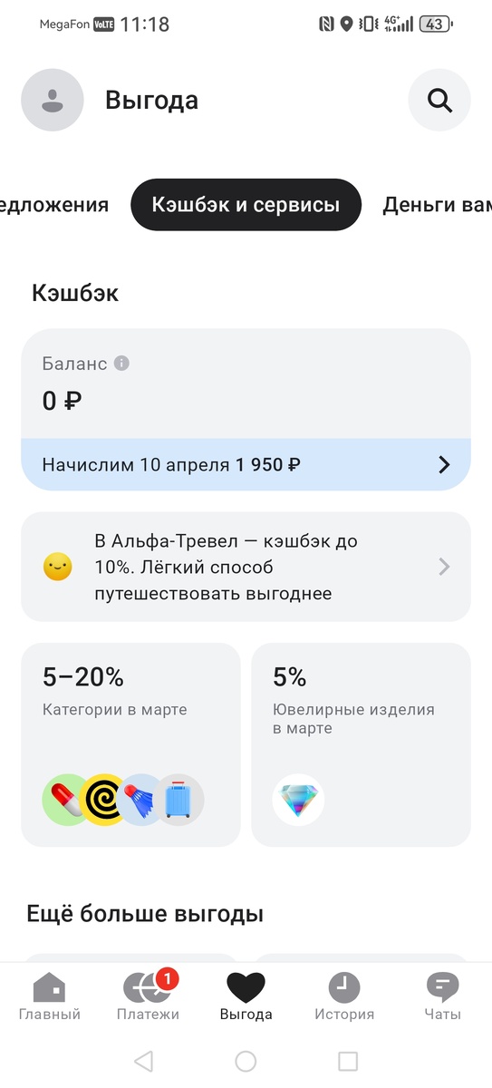 Кэшбэк Альфа-банк