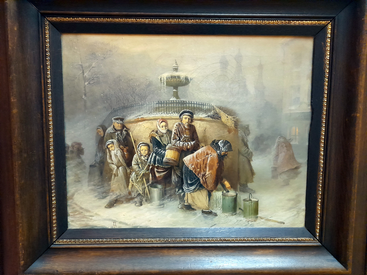 В.Г. Перов "Очередь у бассейна" (1865 г.). Фото автора статьи