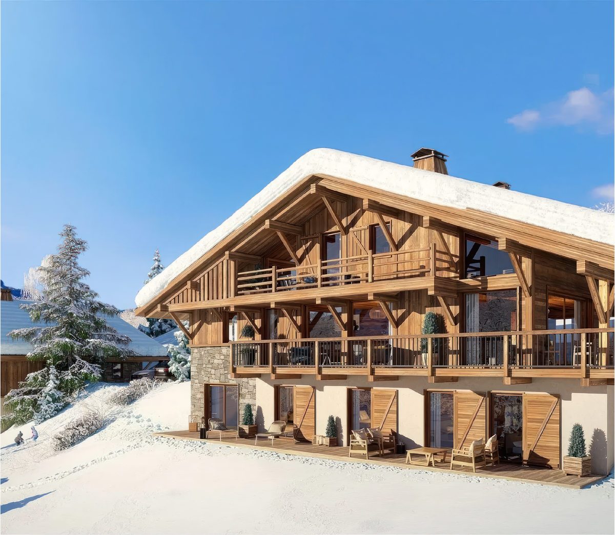 Совершенно новое шале с зоной для оздоровления