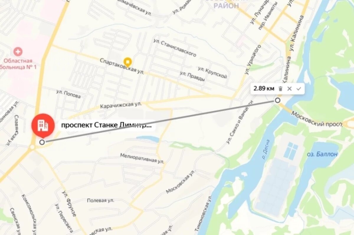    В Брянске начали освобождать территорию для новой дороги-дублера