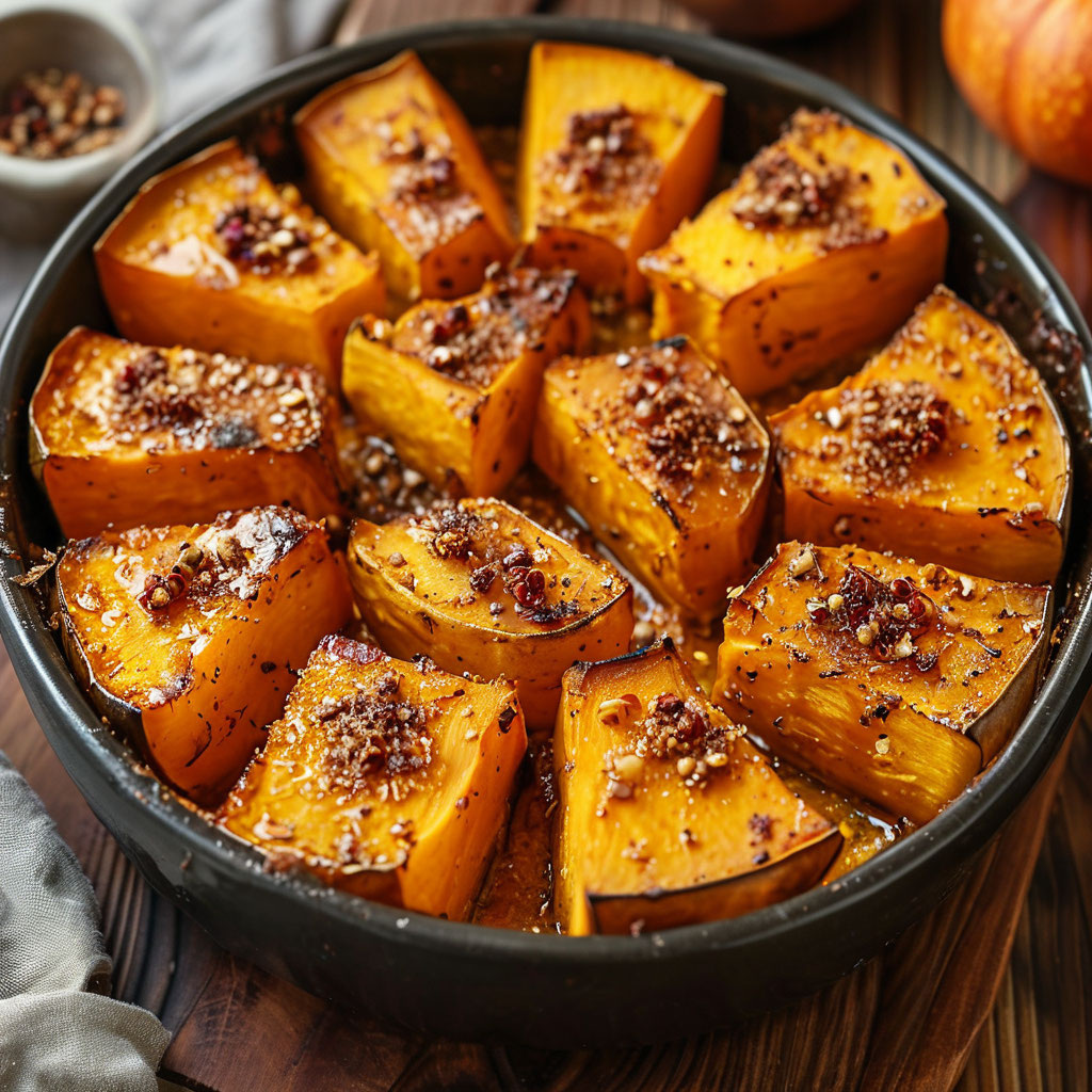 Запечённая тыква с пряностями
