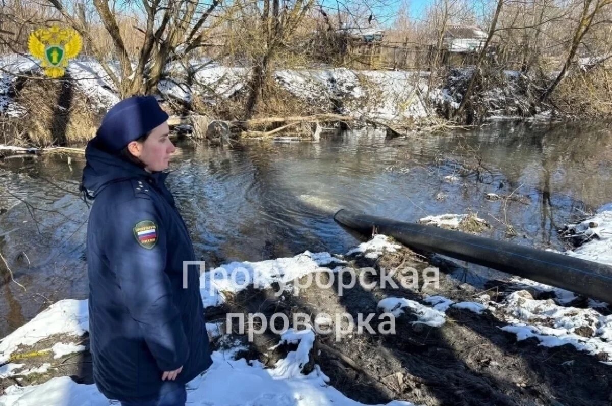    В Плавске подтвердили сброс сточных вод в реку Локна