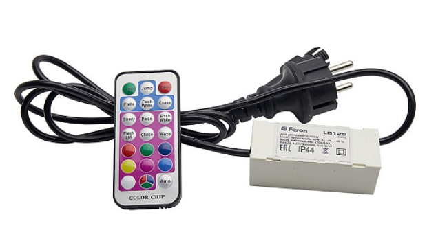 Контроллер 10-50м 2W для дюралайта LED-R2W RGBW со светодиодами (шнур 1,5 м), LD125