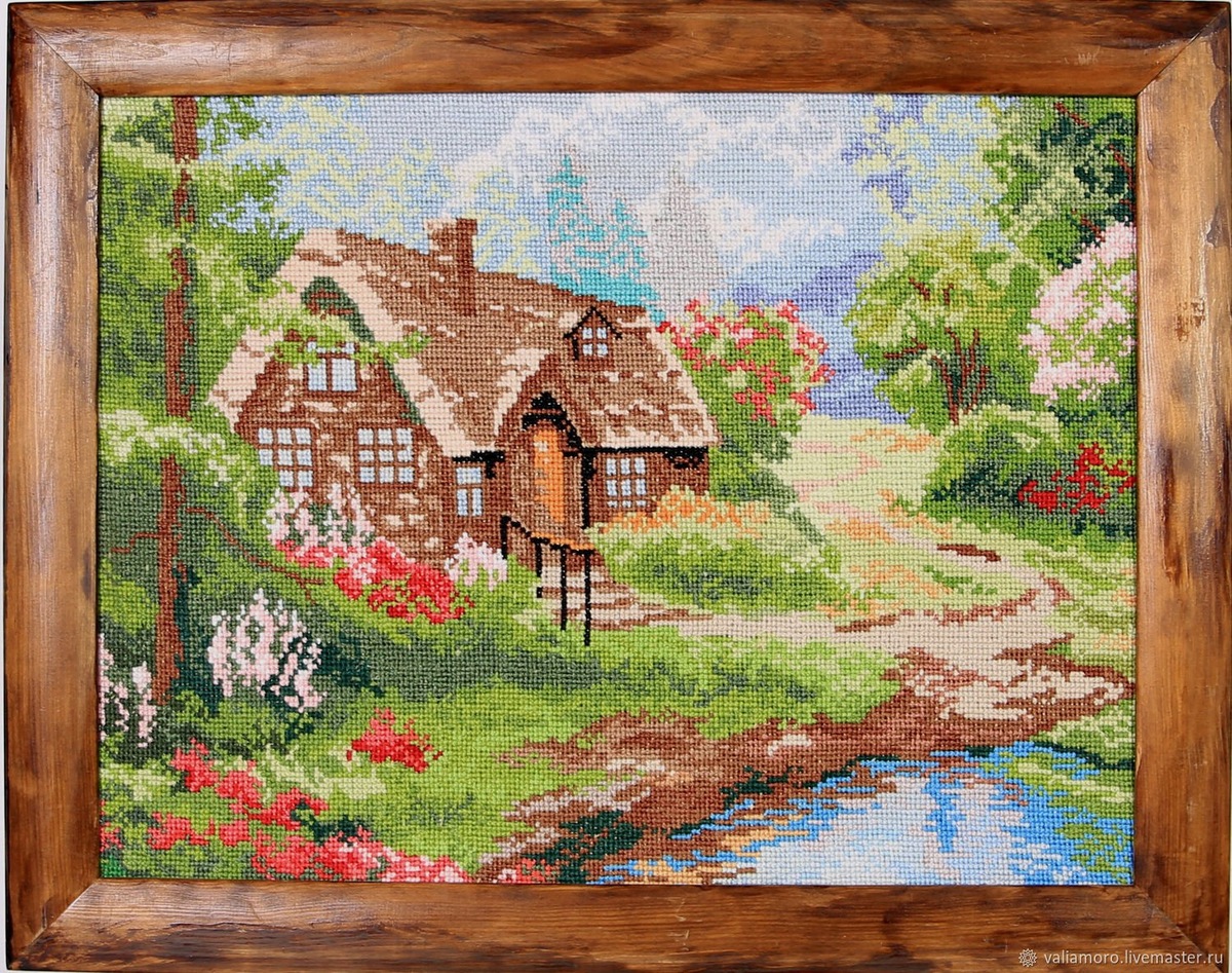    Вышивка крестиком: как картина «На пристани» стала началом увлекательного путешествия