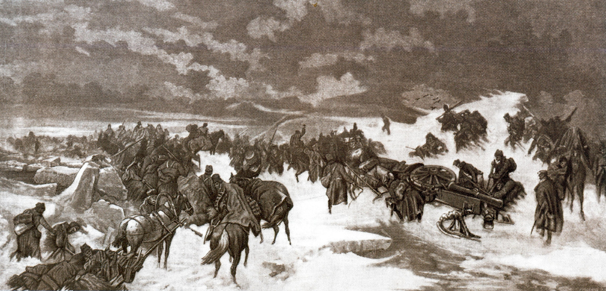 А.Е. Коцебу "Переход русских войск через Ботнический залив в 1809 году"