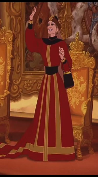 Костюмы Марии Федоровны в мультфильме и имторический